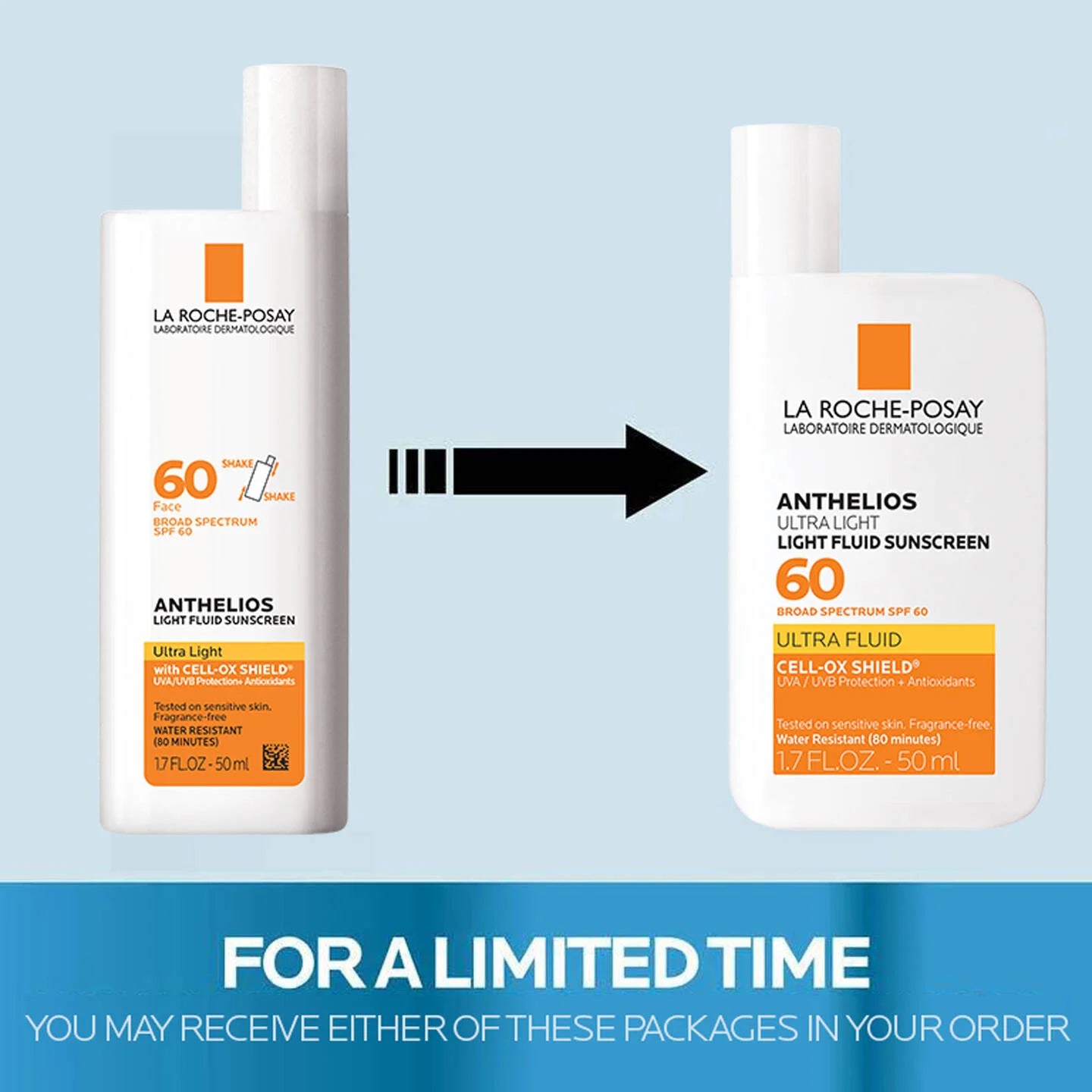 La Roche Posay - Anthelios Ultra Light Fluid Facial Sunscreen SPF 60 50ml