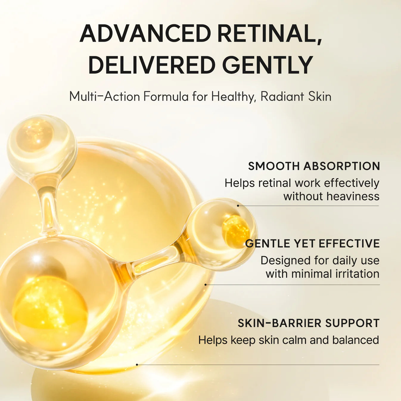 Arencia Retinal Booster Shot, Advanced Retinal & Caffeine Formula for Firm, Pore-Refined Skin 30ml