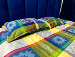 Bangladeshi Handmade Nokshi Bedsheet - 2Pcs Combo