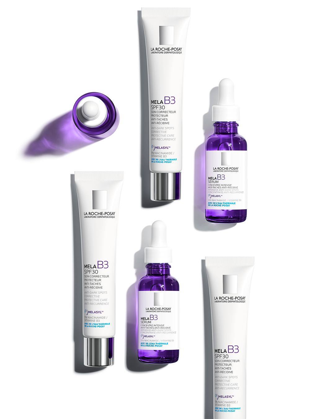 La Roche Mela B3 Dark Spot Serum & Mela B3 UV Daily Moisturizer With SPF 30