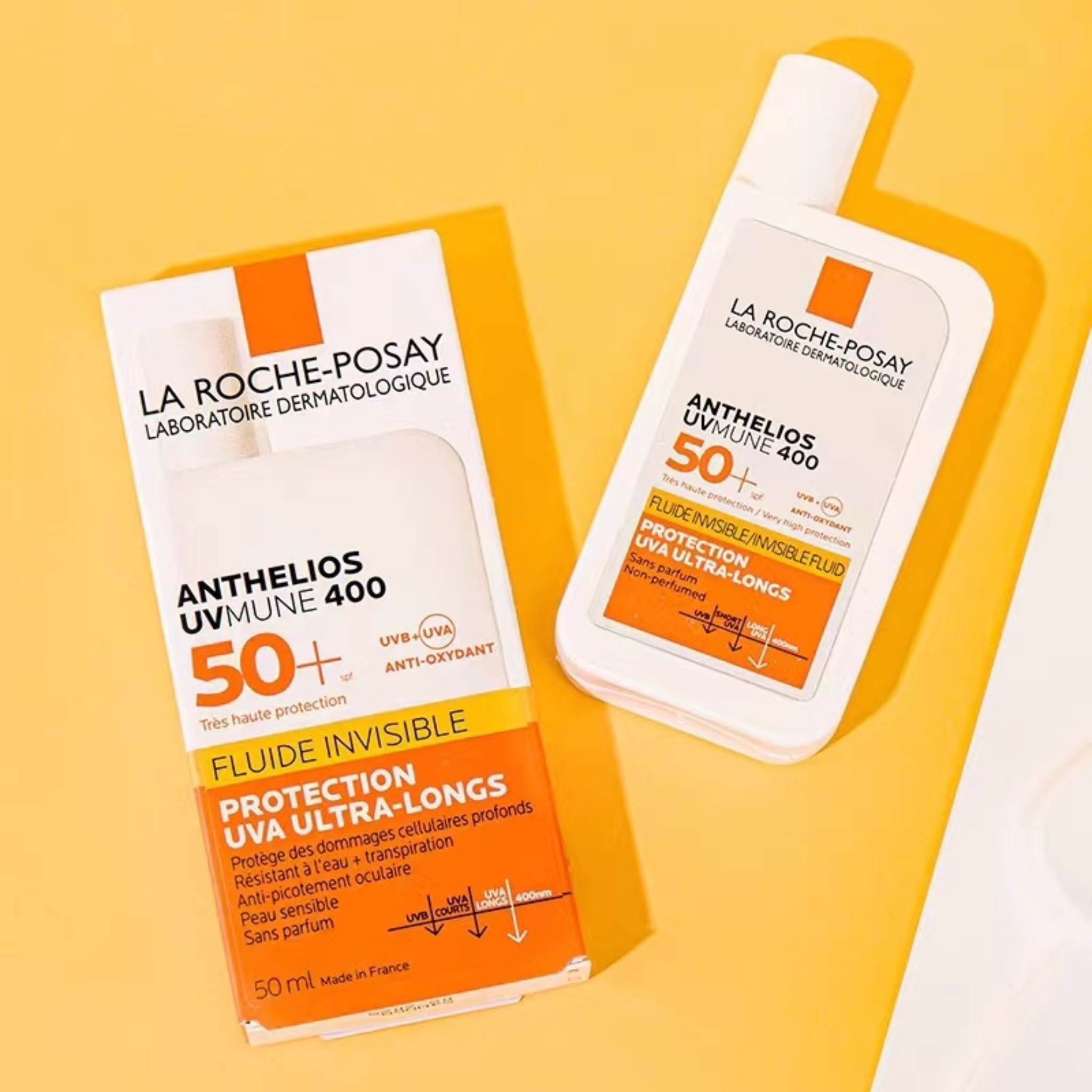La Roche Posay Anthelios UVMune 400 Invisible Fluid Spf50+ Sun Cream For Sensitive Skin 50ml
