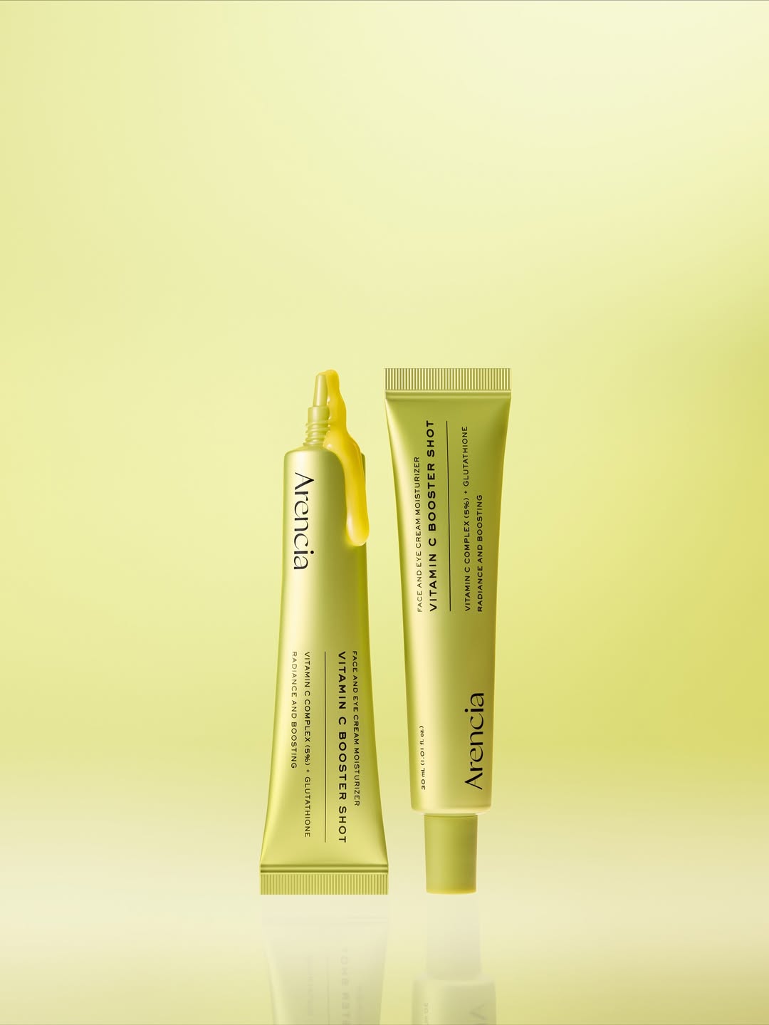 Arencia Vitamin C Booster Shot, Pure Vitamin C + Glutathione for Bright, Healthy Skin Glow 30ml