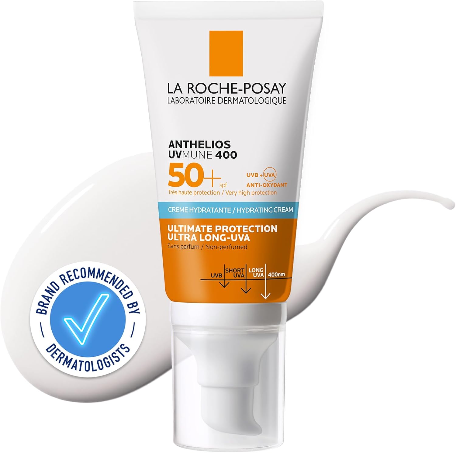 La Roche Posay - Anthelios UVMune 400 Hydrating Cream SPF50+ For Sensitive Skin 50ml