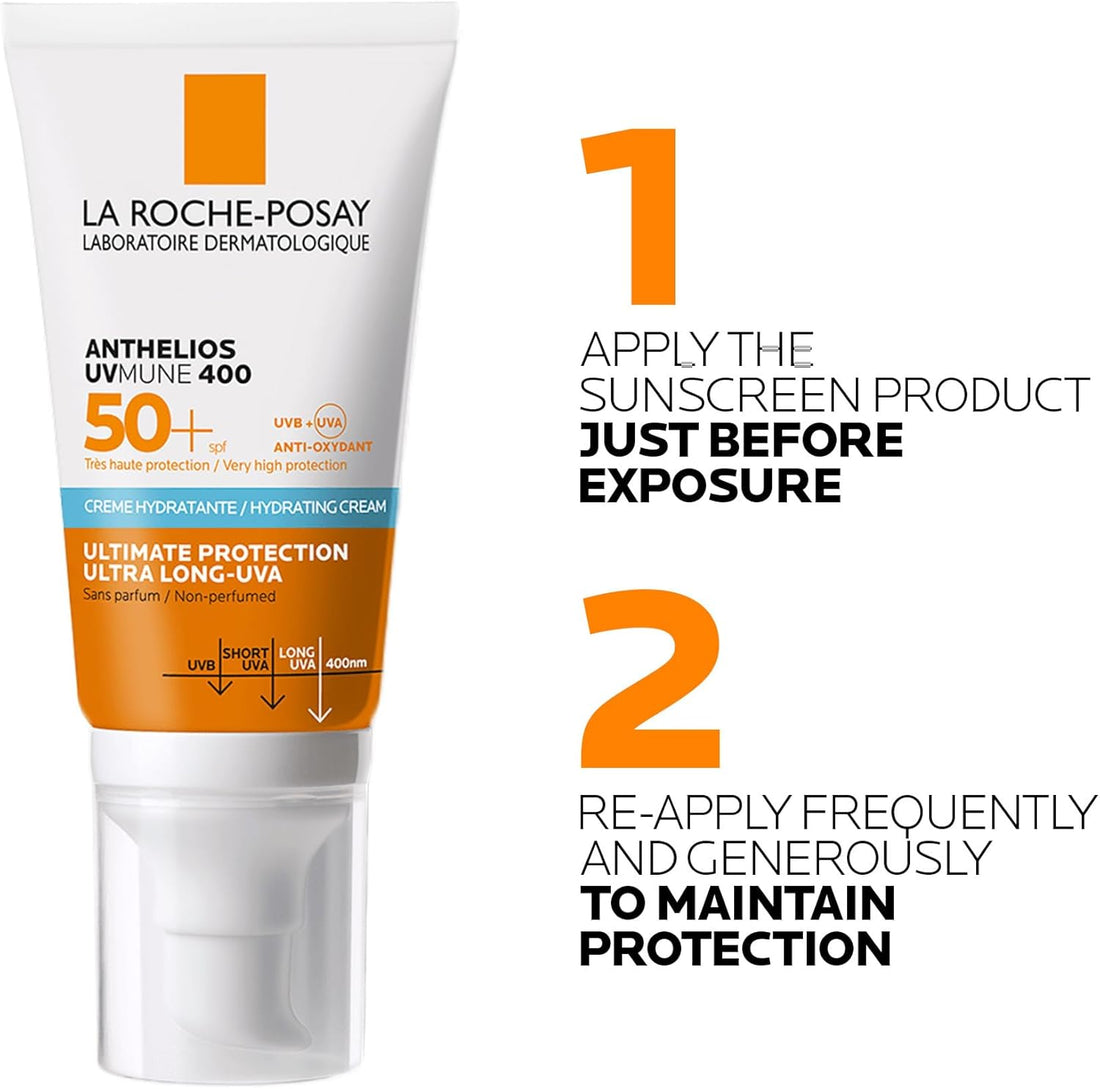 La Roche Posay - Anthelios UVMune 400 Hydrating Cream SPF50+ For Sensitive Skin 50ml