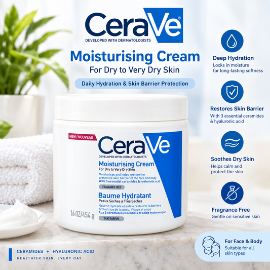 CeraVe Moisturizing Cream Dry to Very Dry Skin 454g