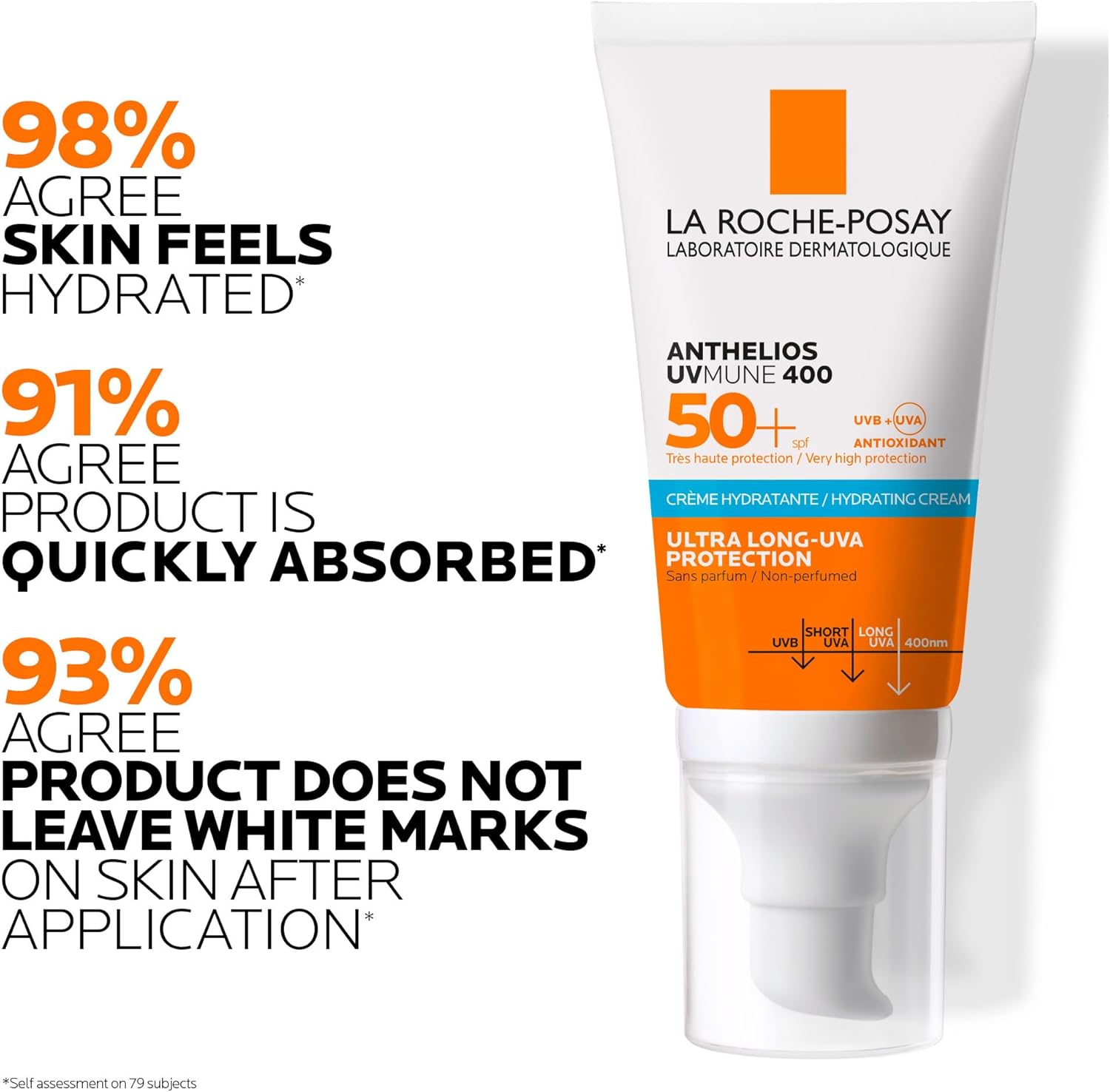 La Roche Posay - Anthelios UVMune 400 Hydrating Cream SPF50+ For Sensitive Skin 50ml