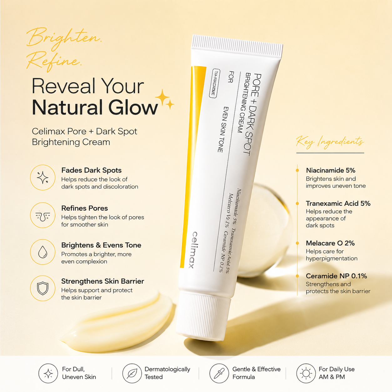 CELIMAX Pore+Dark Spot Brightening Cream 35ml
