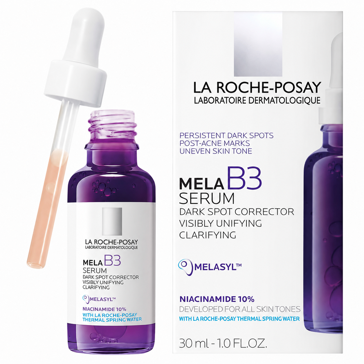 La Roche-Posay Mela B3 Dark Spot Corrector Serum 30mL - Made in USA