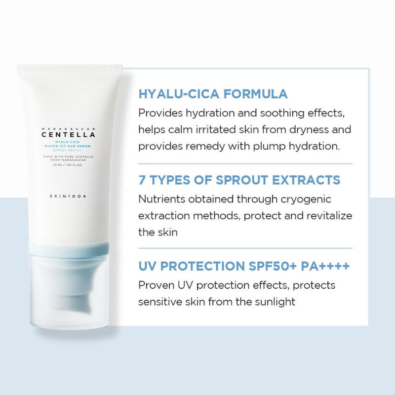 SKIN1004 - Madagascar Centella Hyalu-Cica Water-Fit Sun Serum SPF50+ PA++++ 50ml