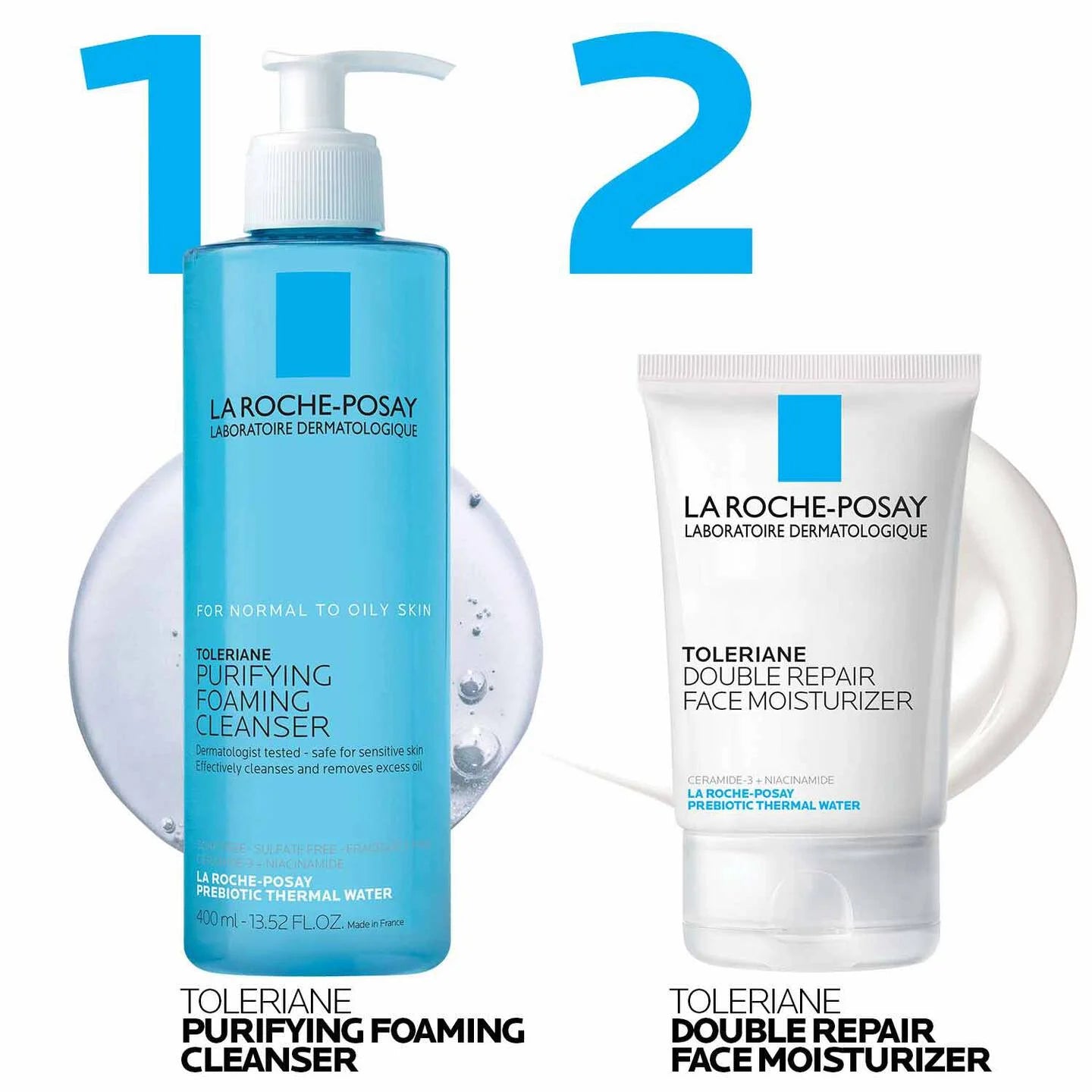 La Roche Posay Toleriane Cleanser & Face Moisturizer