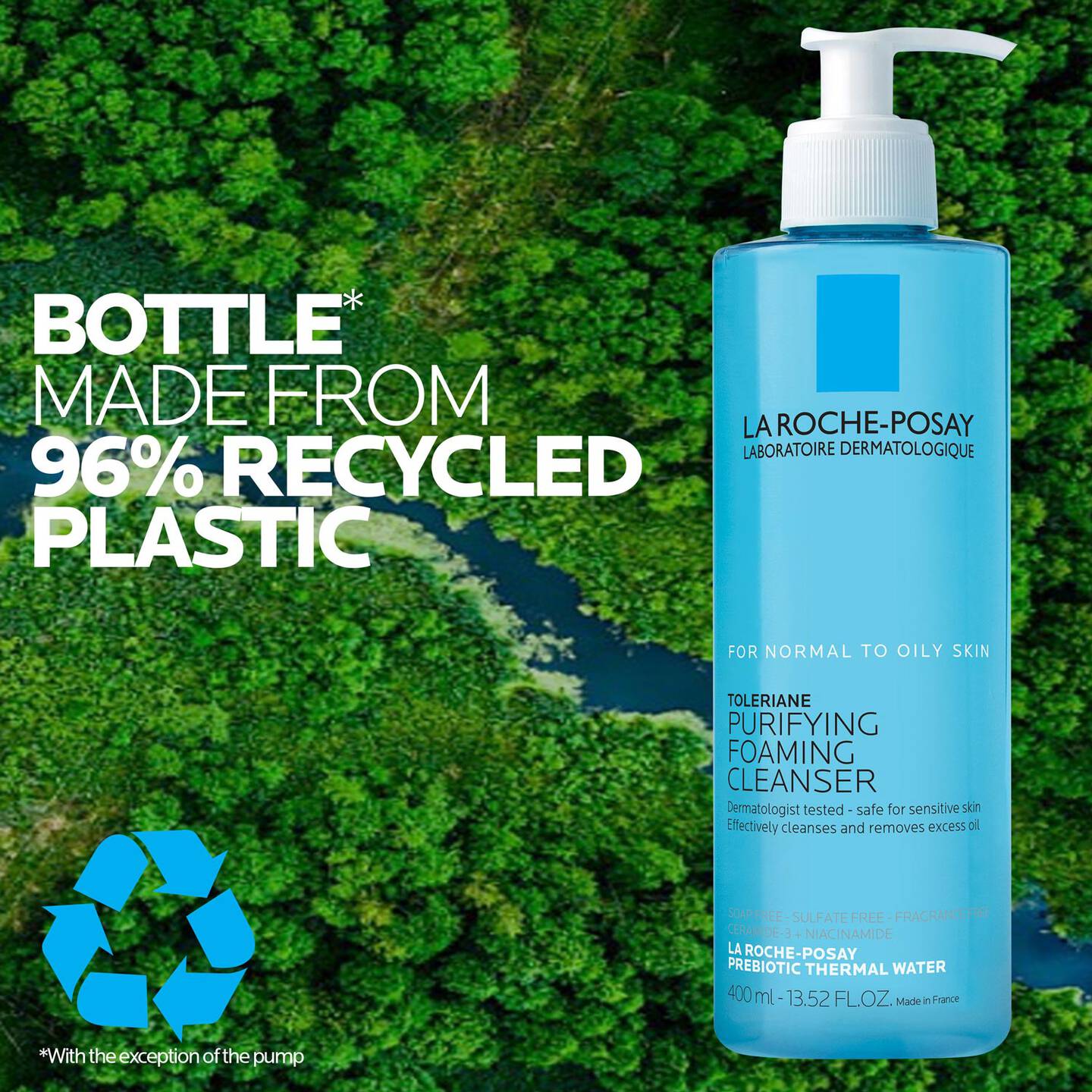 La Roche Posay Toleriane Purifying Foaming Face Wash 400ml