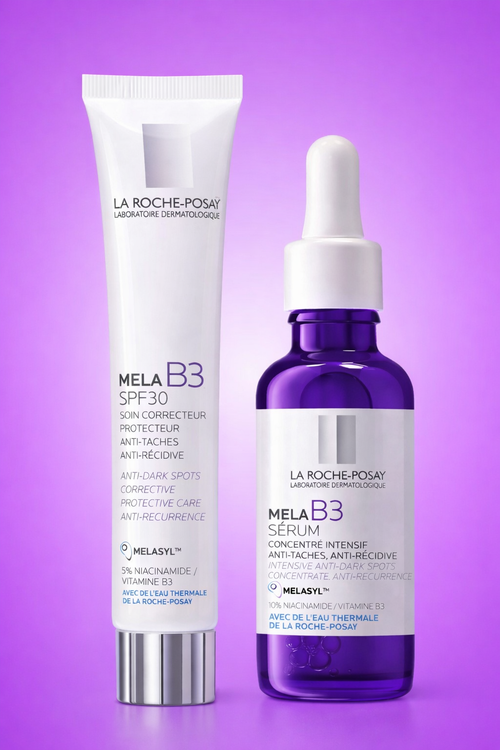 La Roche Mela B3 Dark Spot Serum & Mela B3 UV Daily Moisturizer With SPF 30